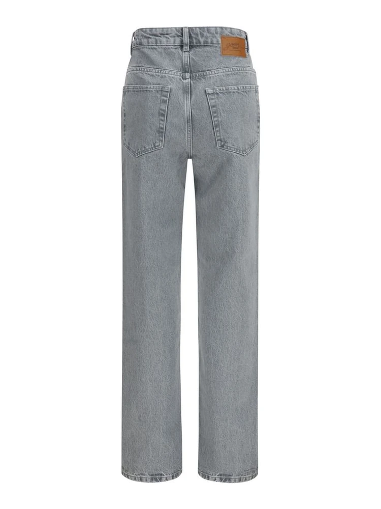 Gray Cotton Straight-Leg Jeans alternative
