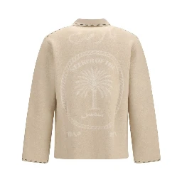 Beige Cashmere Cardigan