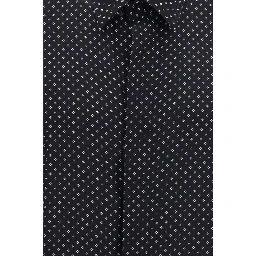 Black Silk Pattern Shirt