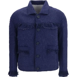 Blue Alpaca Vicugna Pacos Full-Length Jacket