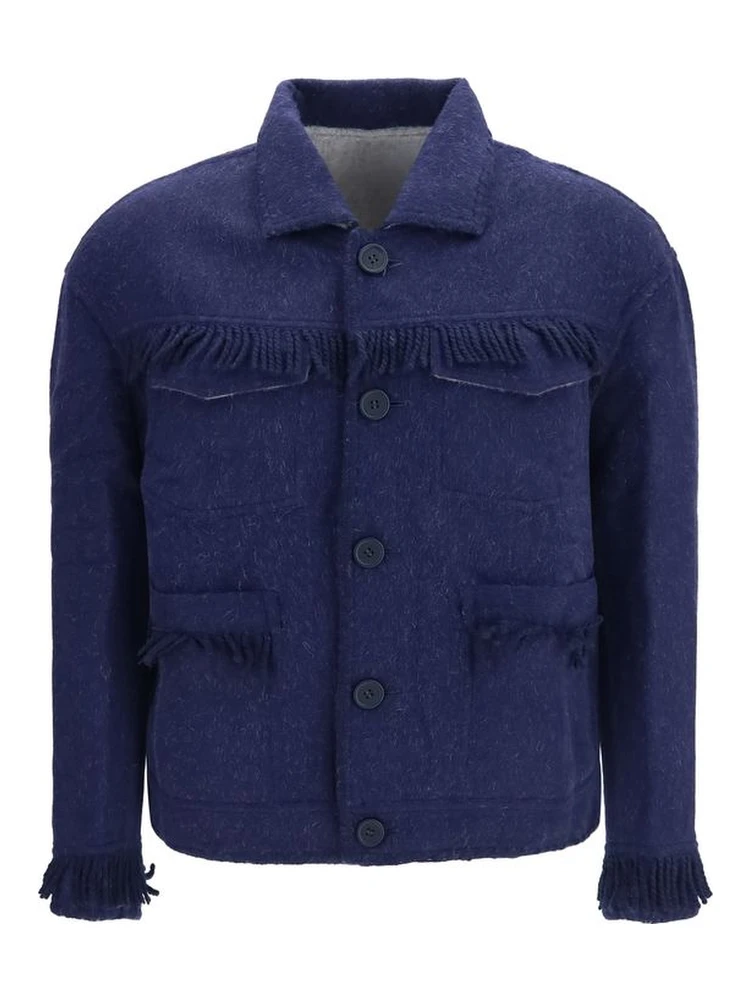 Blue Alpaca Vicugna Pacos Full-Length Jacket