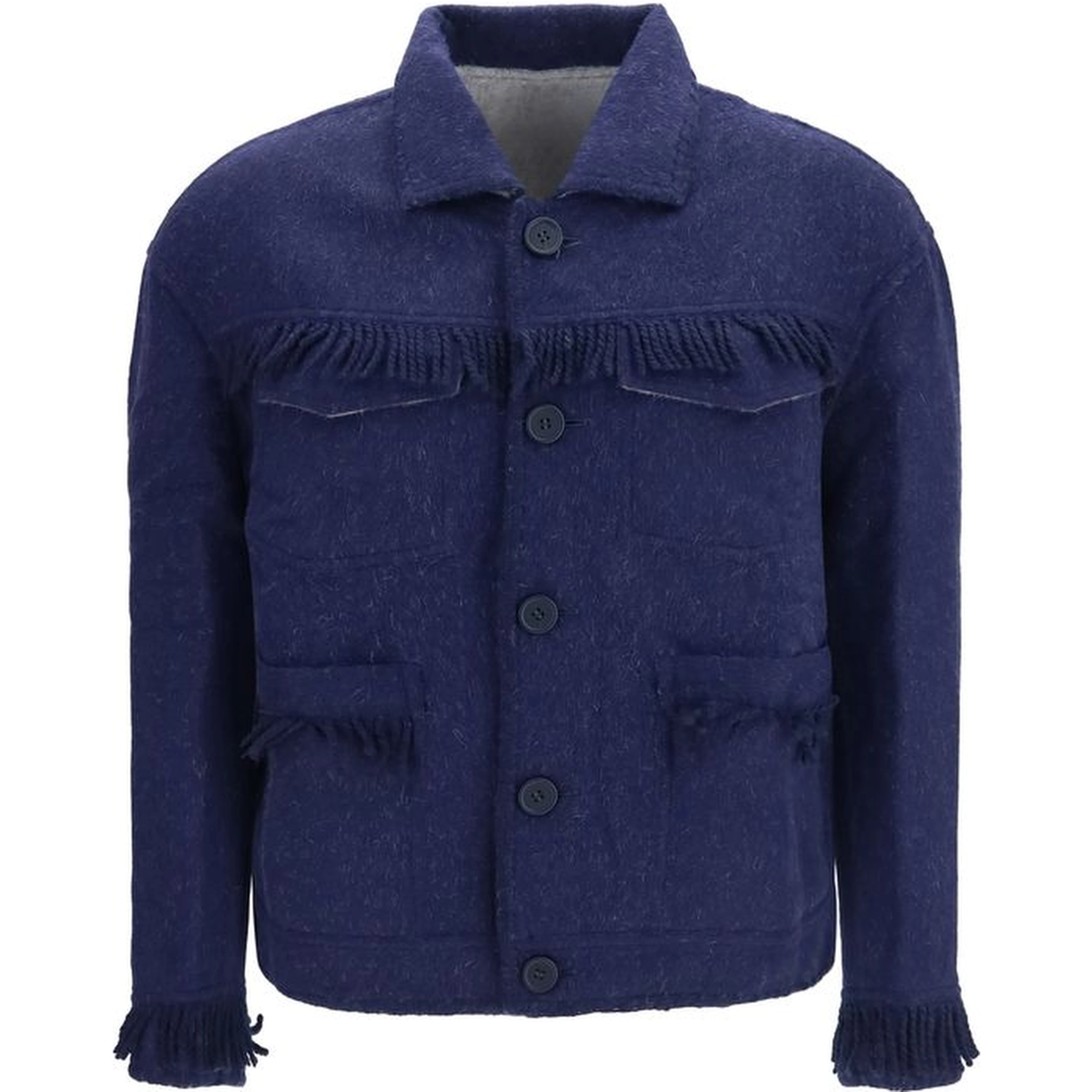 Blue Alpaca Vicugna Pacos Full-Length Jacket