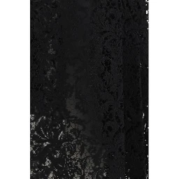 Black Silk Midi Skirt