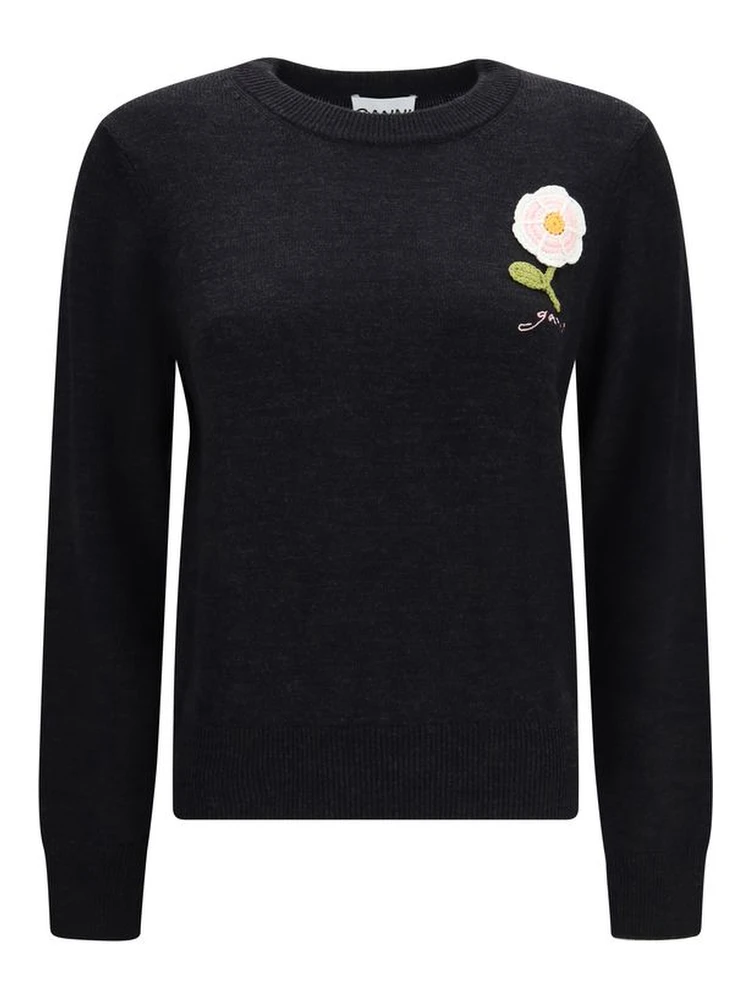 Black Wool Oves Aries Sweatshirt