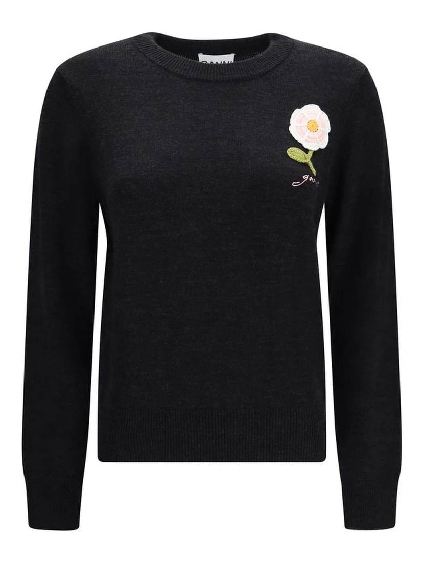 Black Wool Oves Aries Sweatshirt