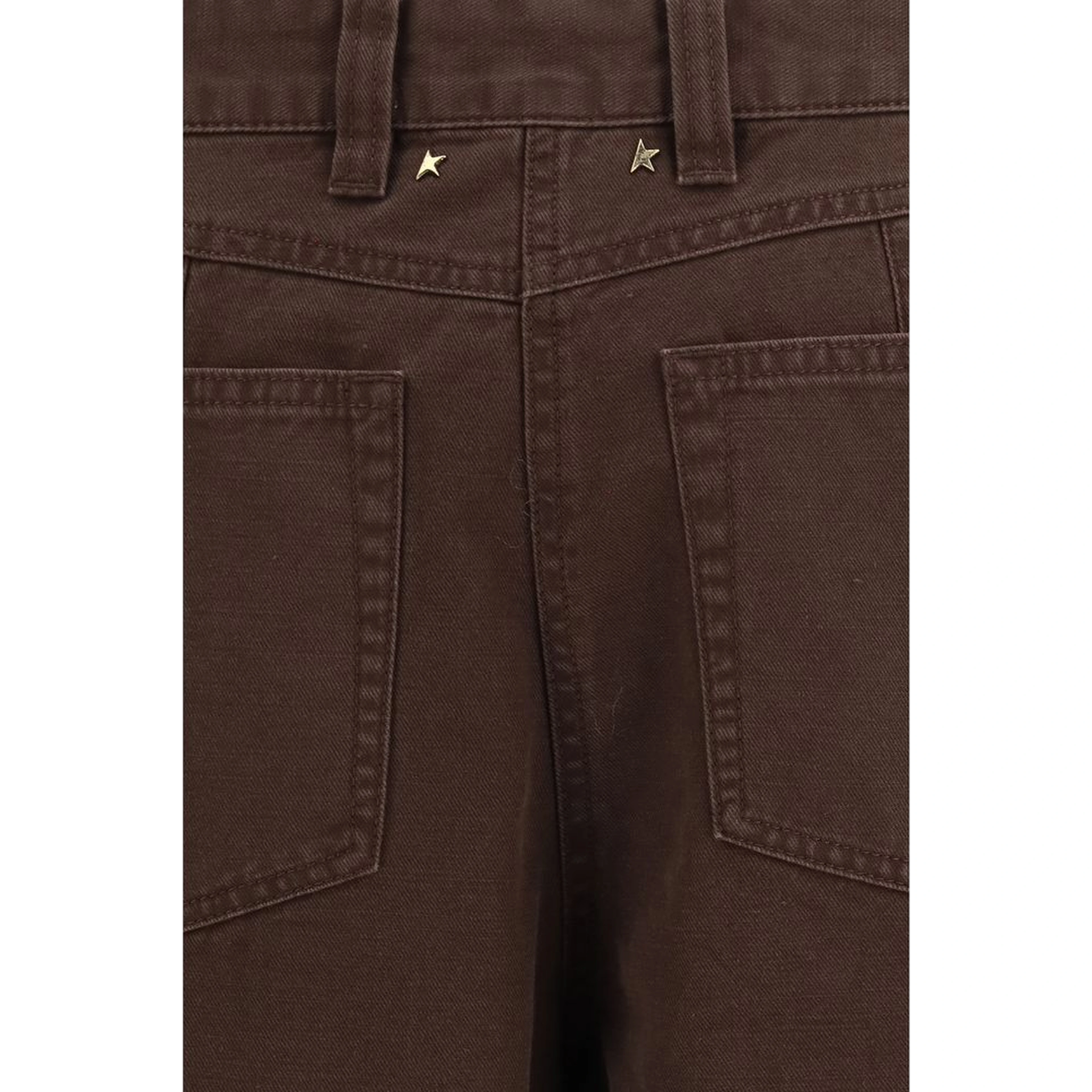Brown Cotton Cargo Pants