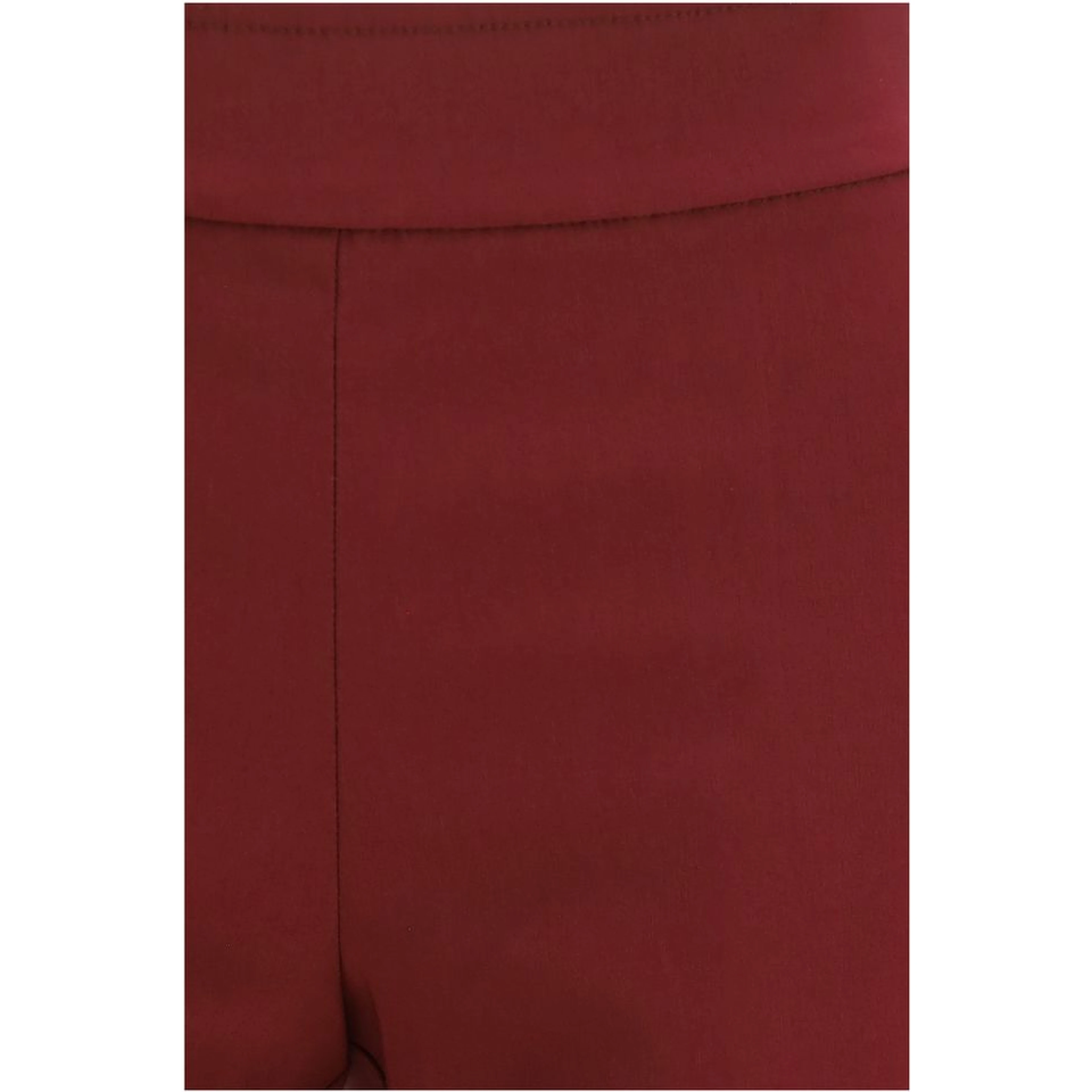 Bordeaux Viscose Casual Pants
