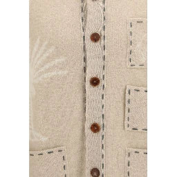 Beige Cashmere Cardigan