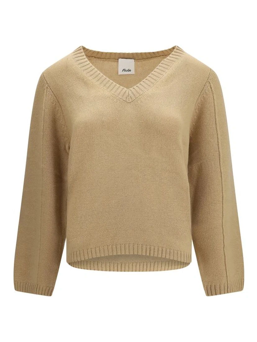 Beige Cashmere Sweater