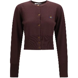 Purple Silk Cardigan
