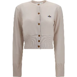 Beige Silk Cardigan