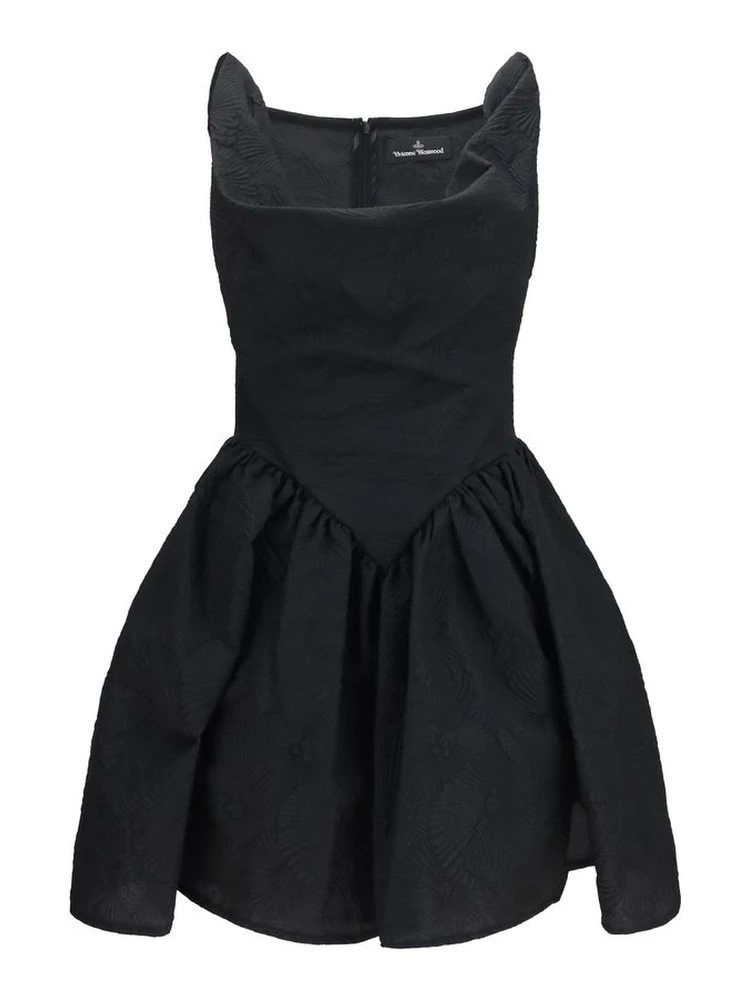 Black Cotton Casual Dress