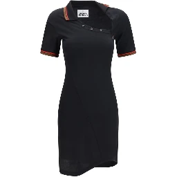 Black Cotton Casual Dress