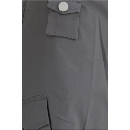 Gray Cotton Cargo Pants