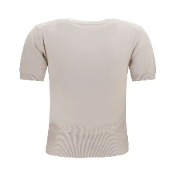 Beige Wool Oves Aries T-Shirt