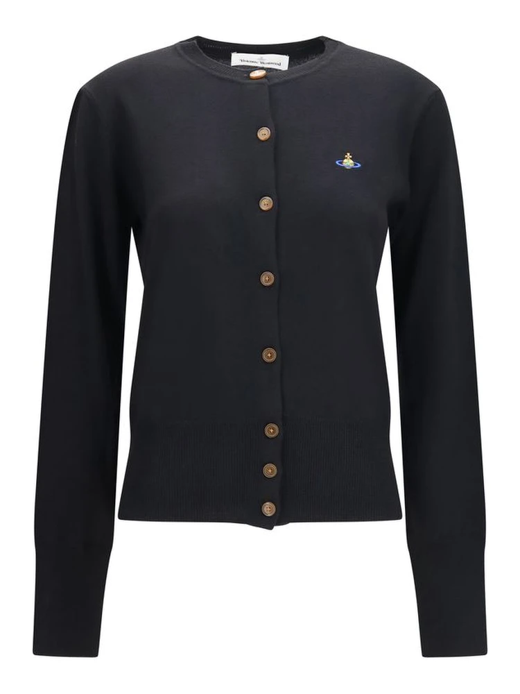Black Wool Oves Aries Cardigan