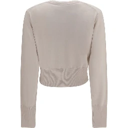Beige Silk Cardigan
