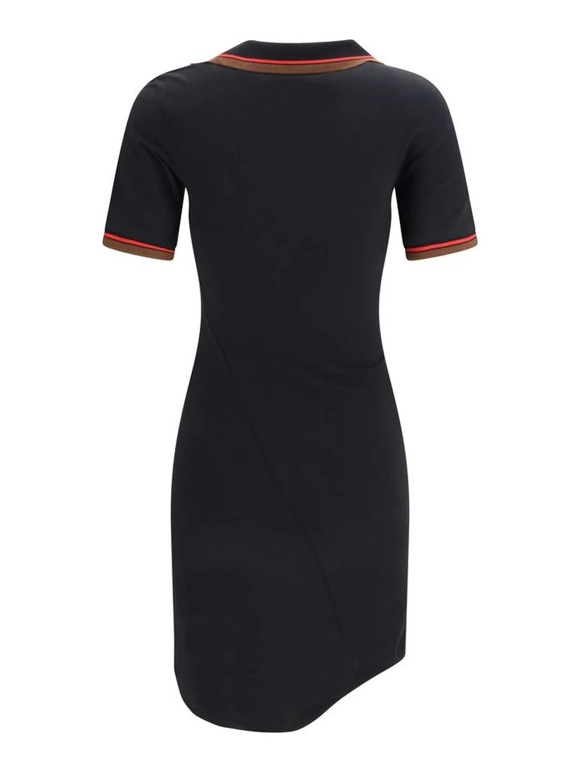 Black Cotton Casual Dress