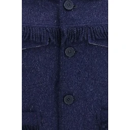 Blue Alpaca Vicugna Pacos Full-Length Jacket