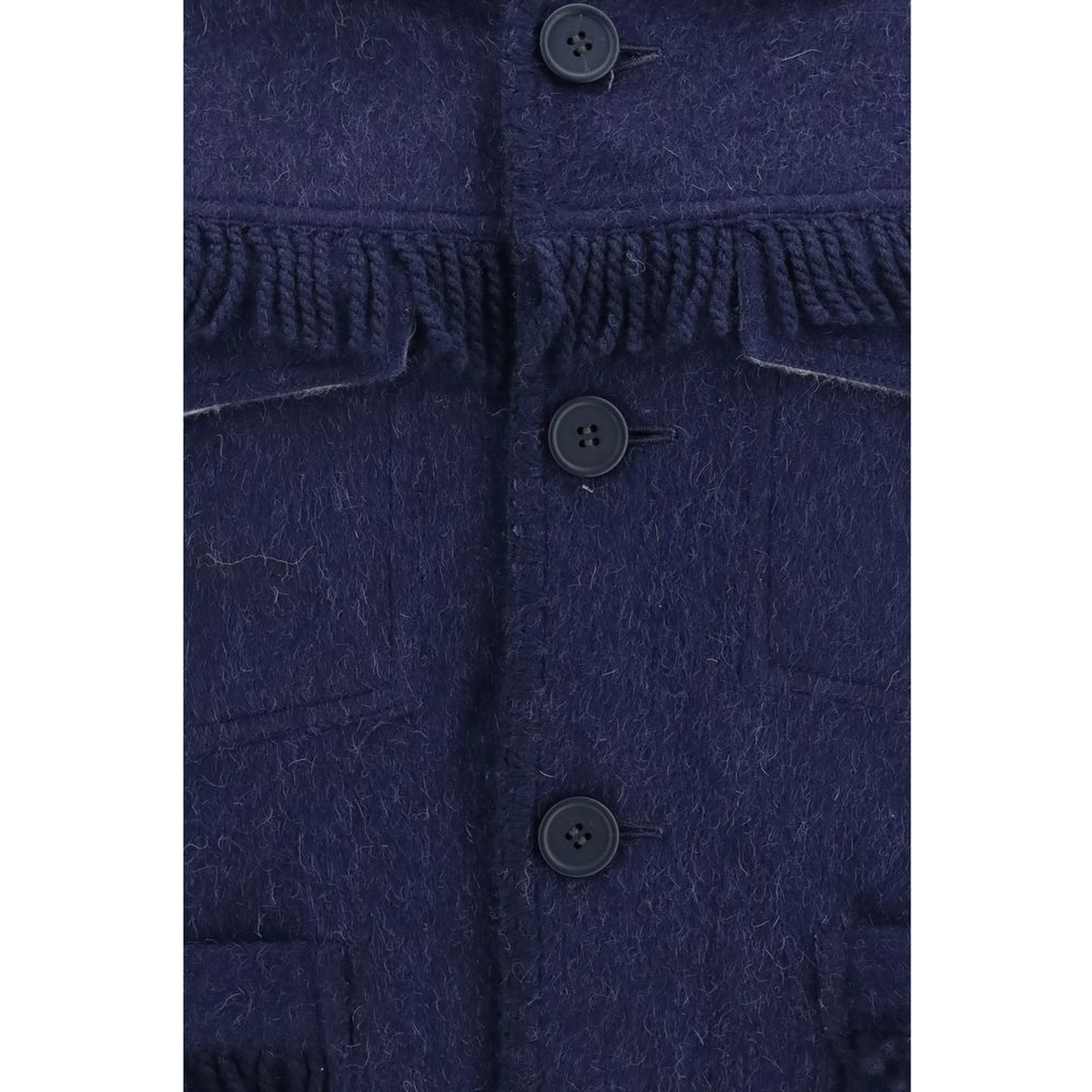 Blue Alpaca Vicugna Pacos Full-Length Jacket