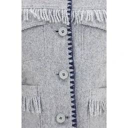 Blue Alpaca Vicugna Pacos Full-Length Jacket