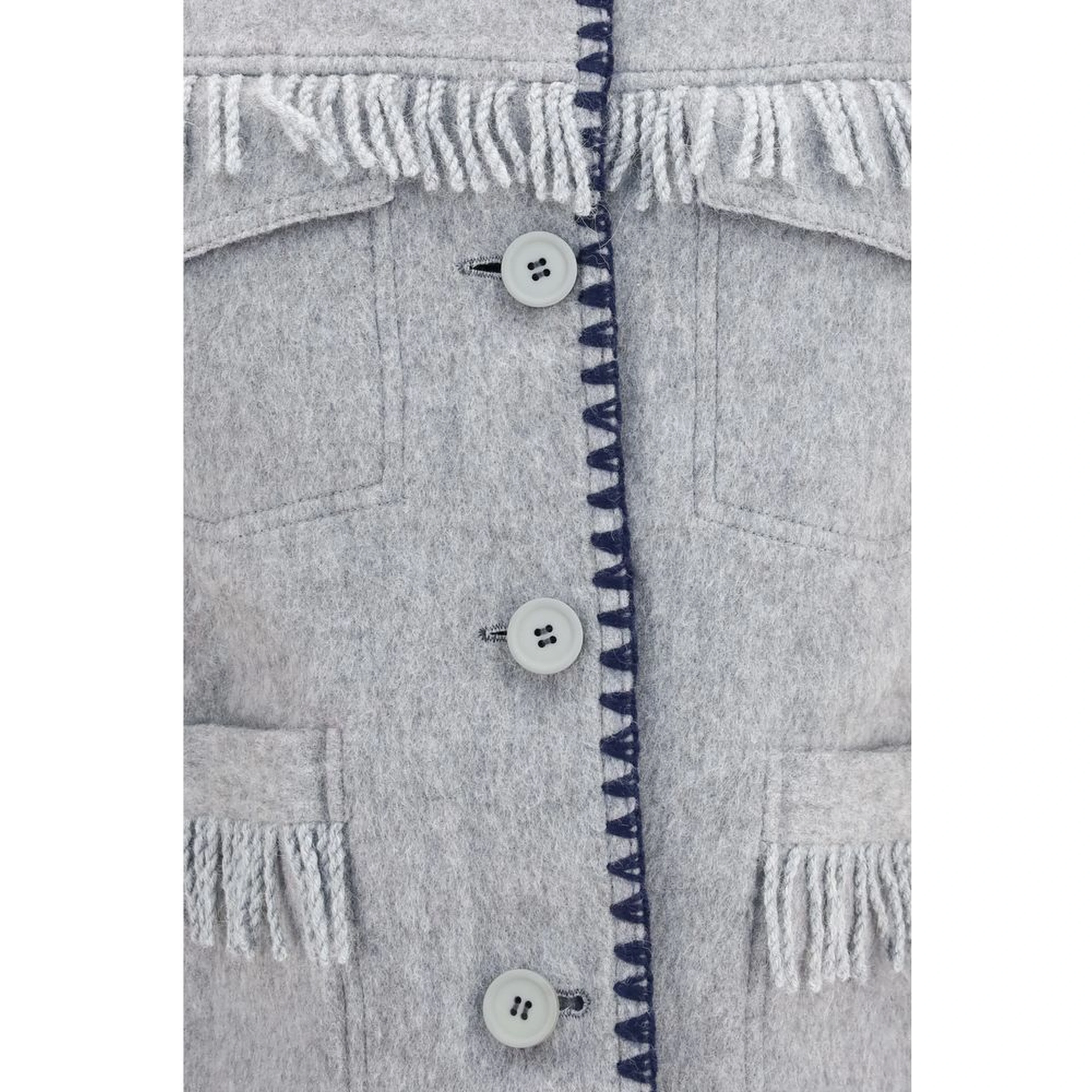 Blue Alpaca Vicugna Pacos Full-Length Jacket