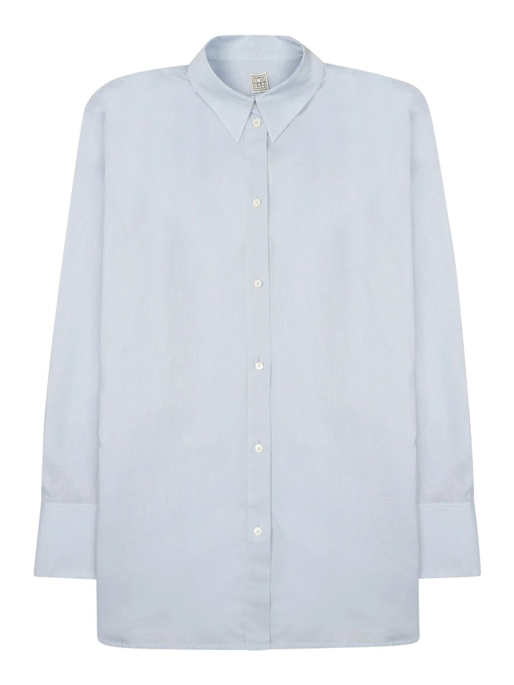 CAMICIA OVERSIZE IN COTONE E LINO