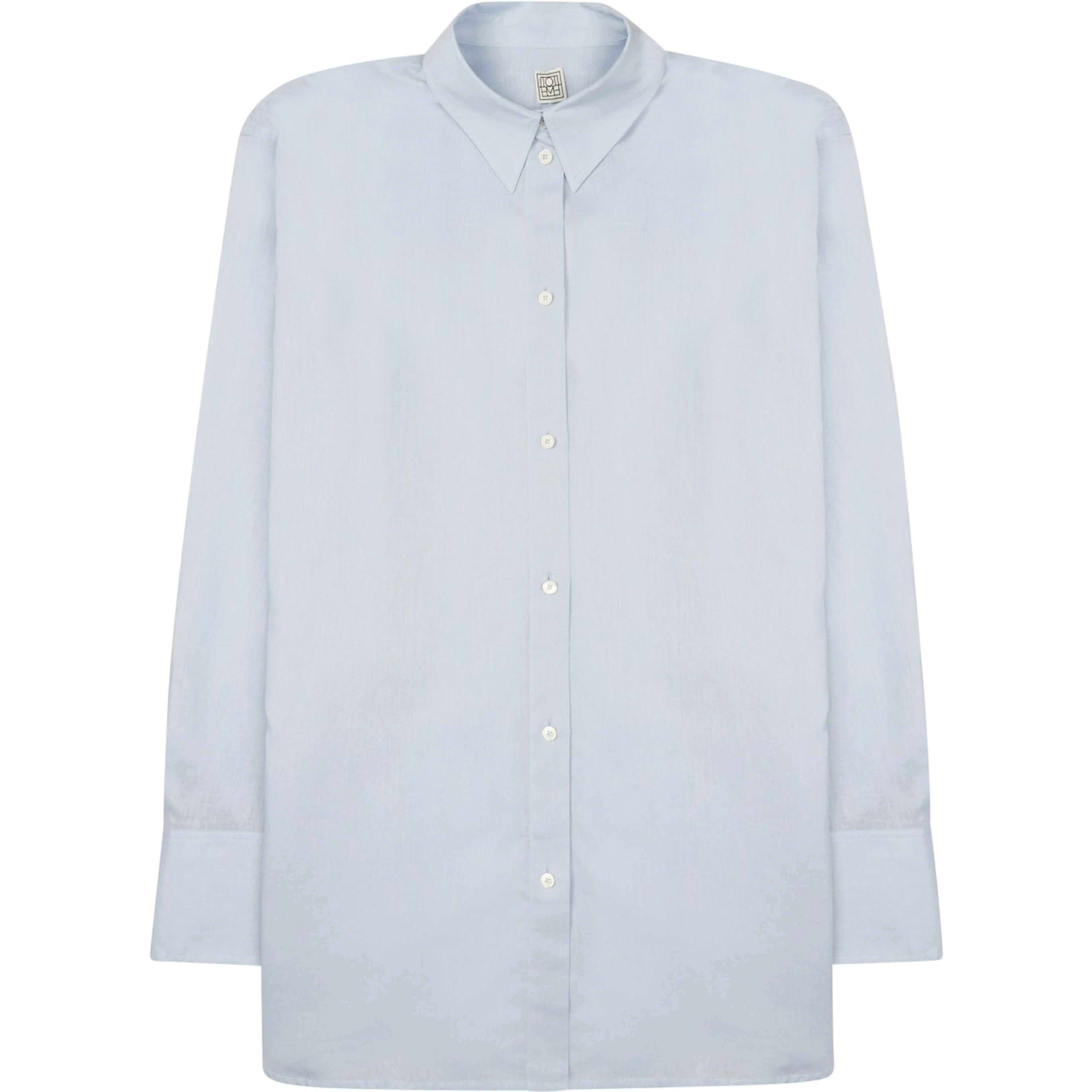 CAMICIA OVERSIZE IN COTONE E LINO