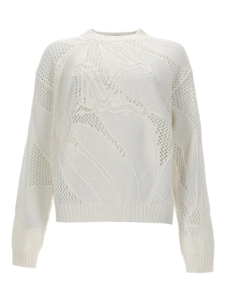 MAGLIA IN COTONE RICAMATO
