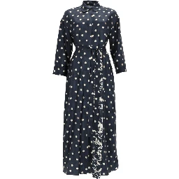 PRINTED SILK "LEVER" DRESS