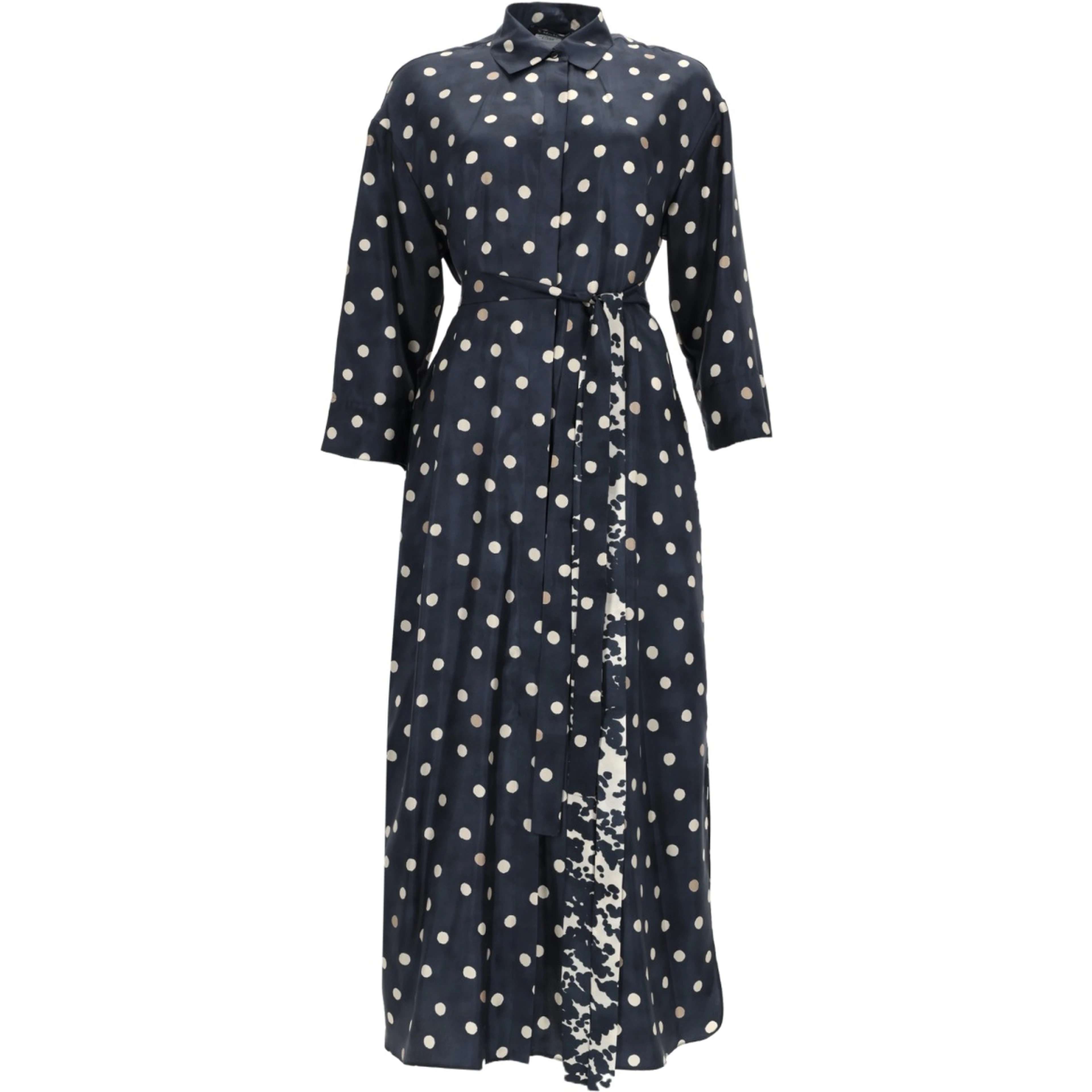 PRINTED SILK "LEVER" DRESS