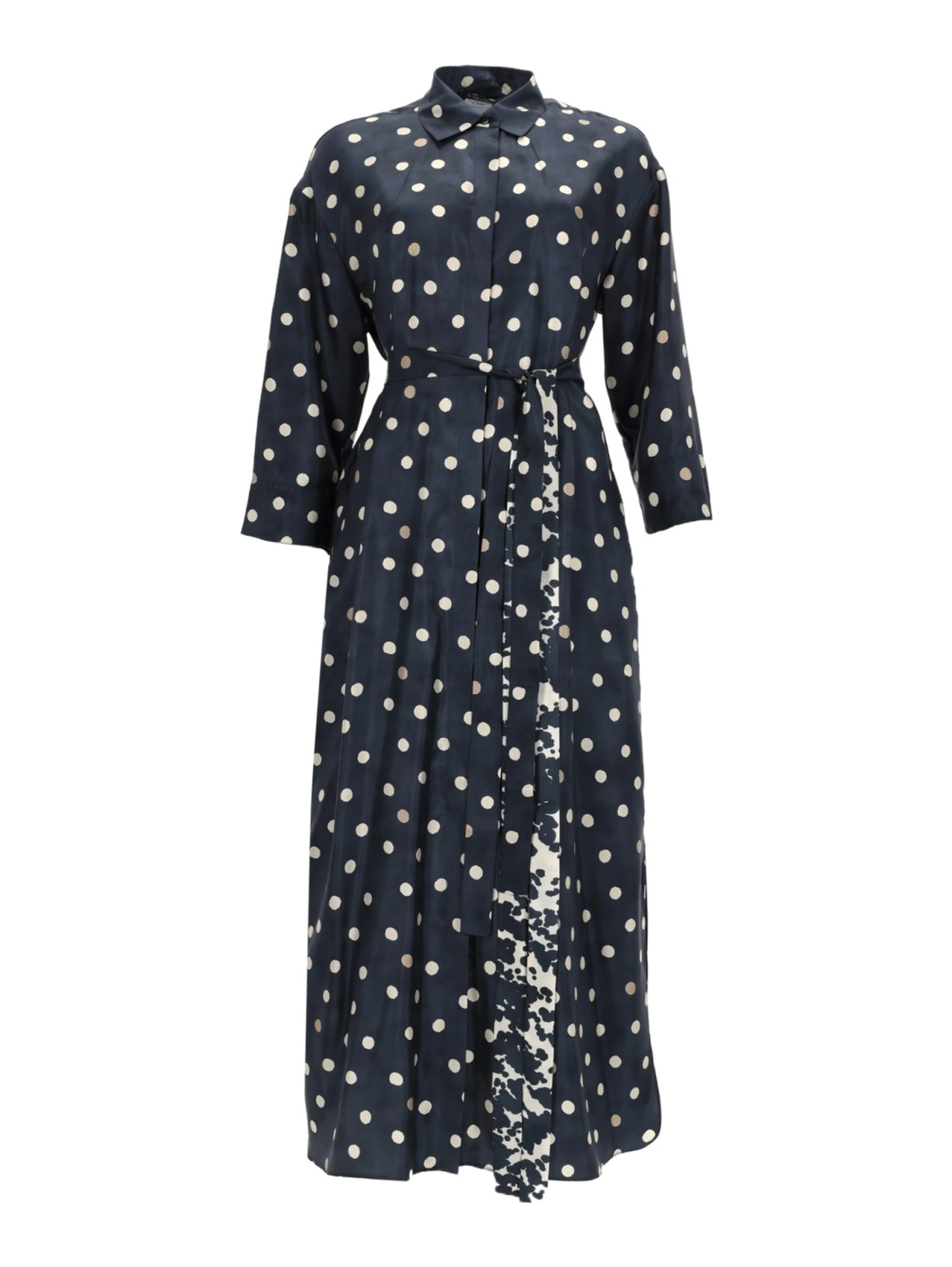 PRINTED SILK "LEVER" DRESS