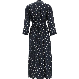 PRINTED SILK "LEVER" DRESS