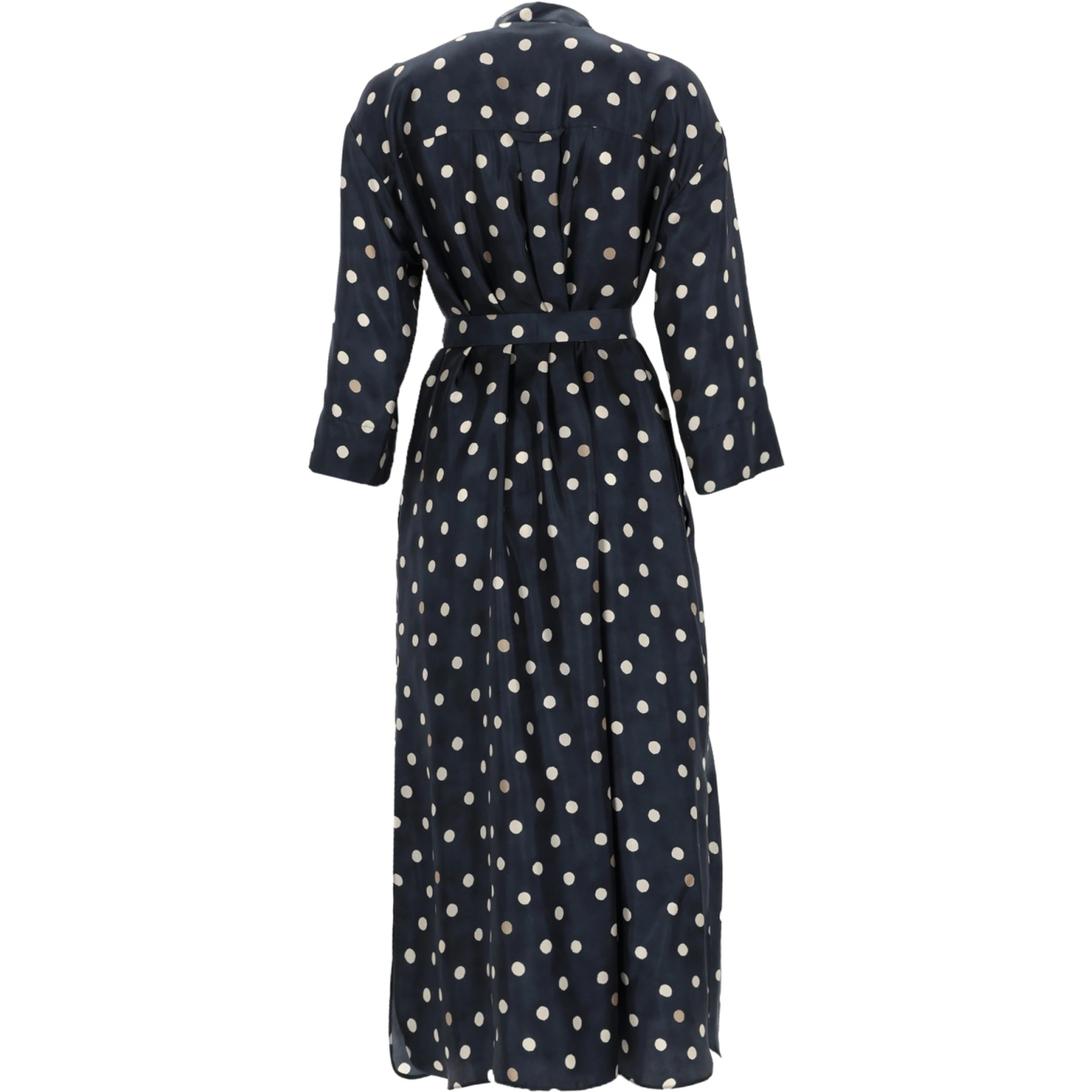 PRINTED SILK "LEVER" DRESS