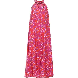 ABITO IN TWILL DI SETA STAMPATA