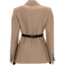 LINEN "SLING" DOUBLE-BREASTED BLAZER