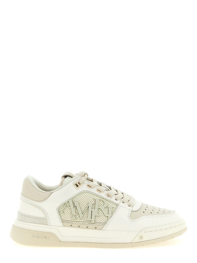 White Calfskin Low Top Sneakers