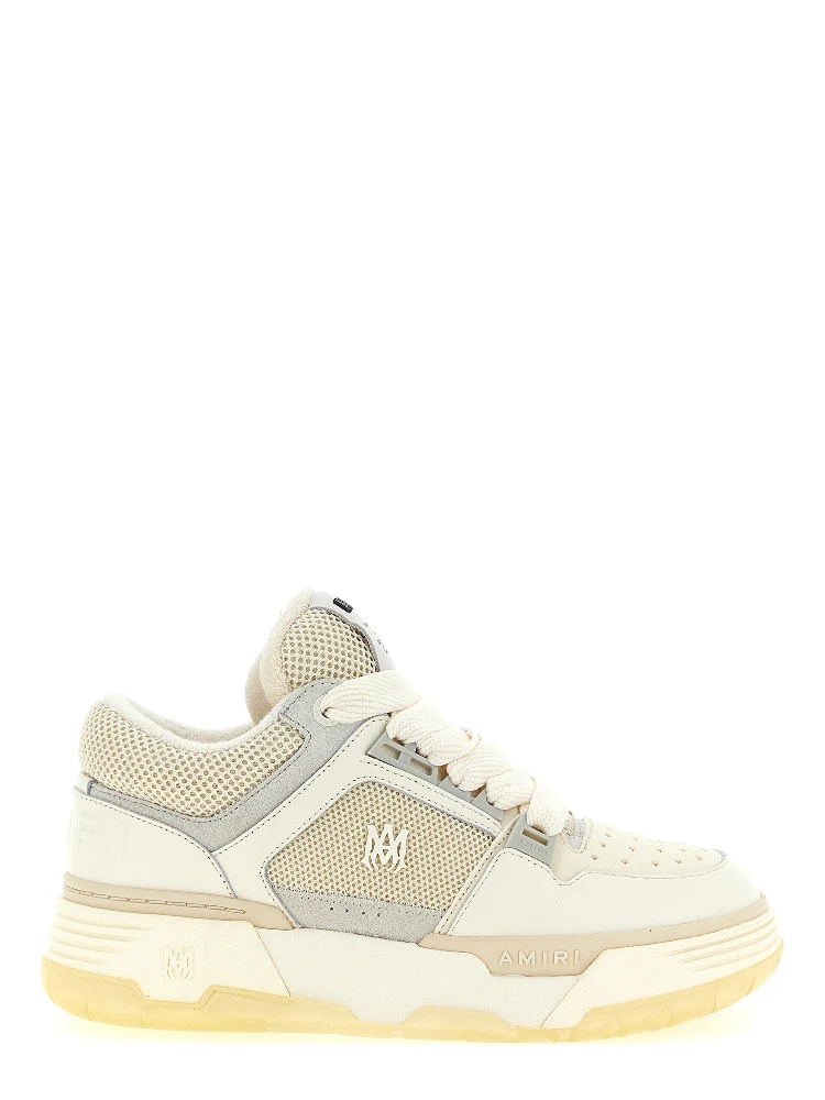 White Calfskin Chunky Sneakers
