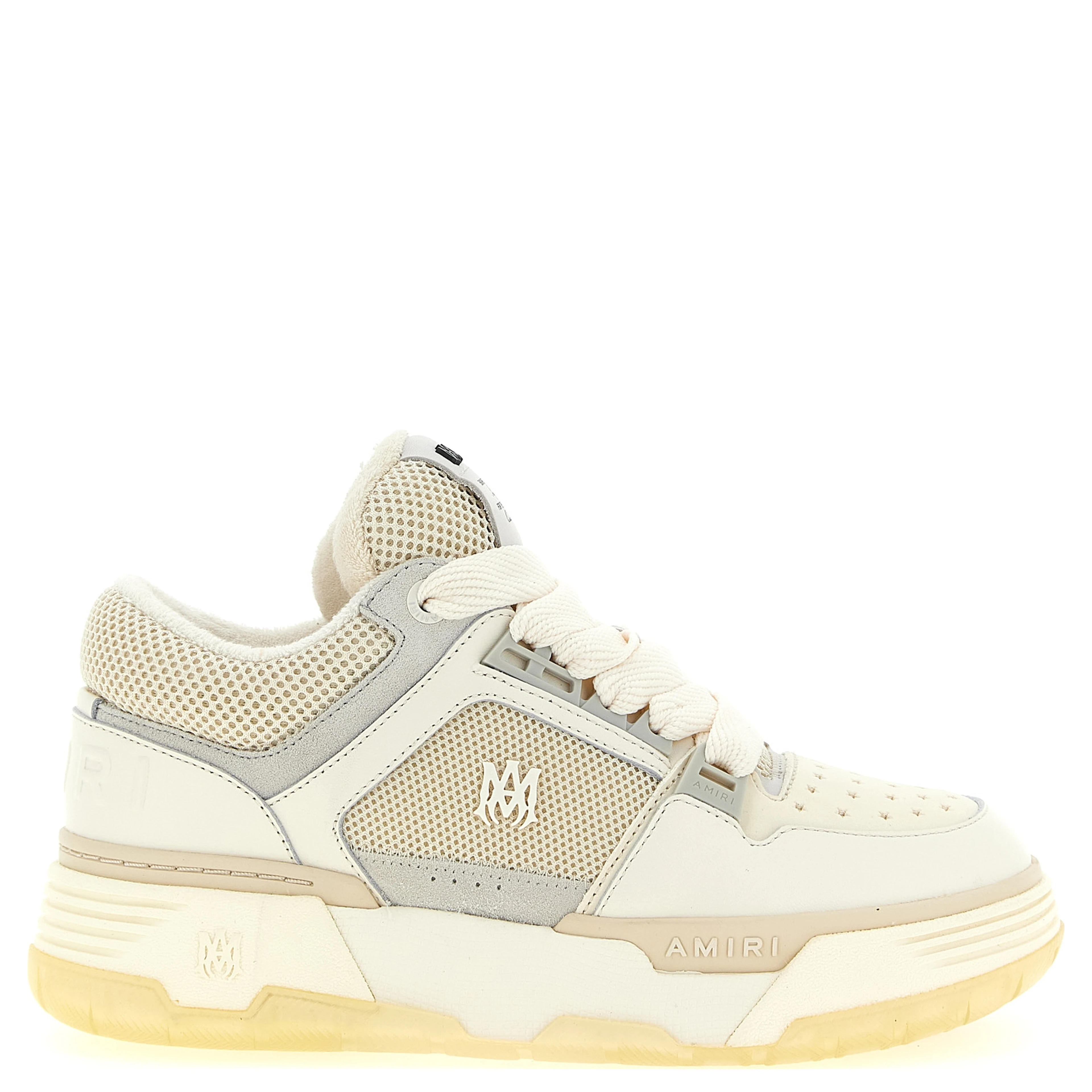 White Calfskin Chunky Sneakers