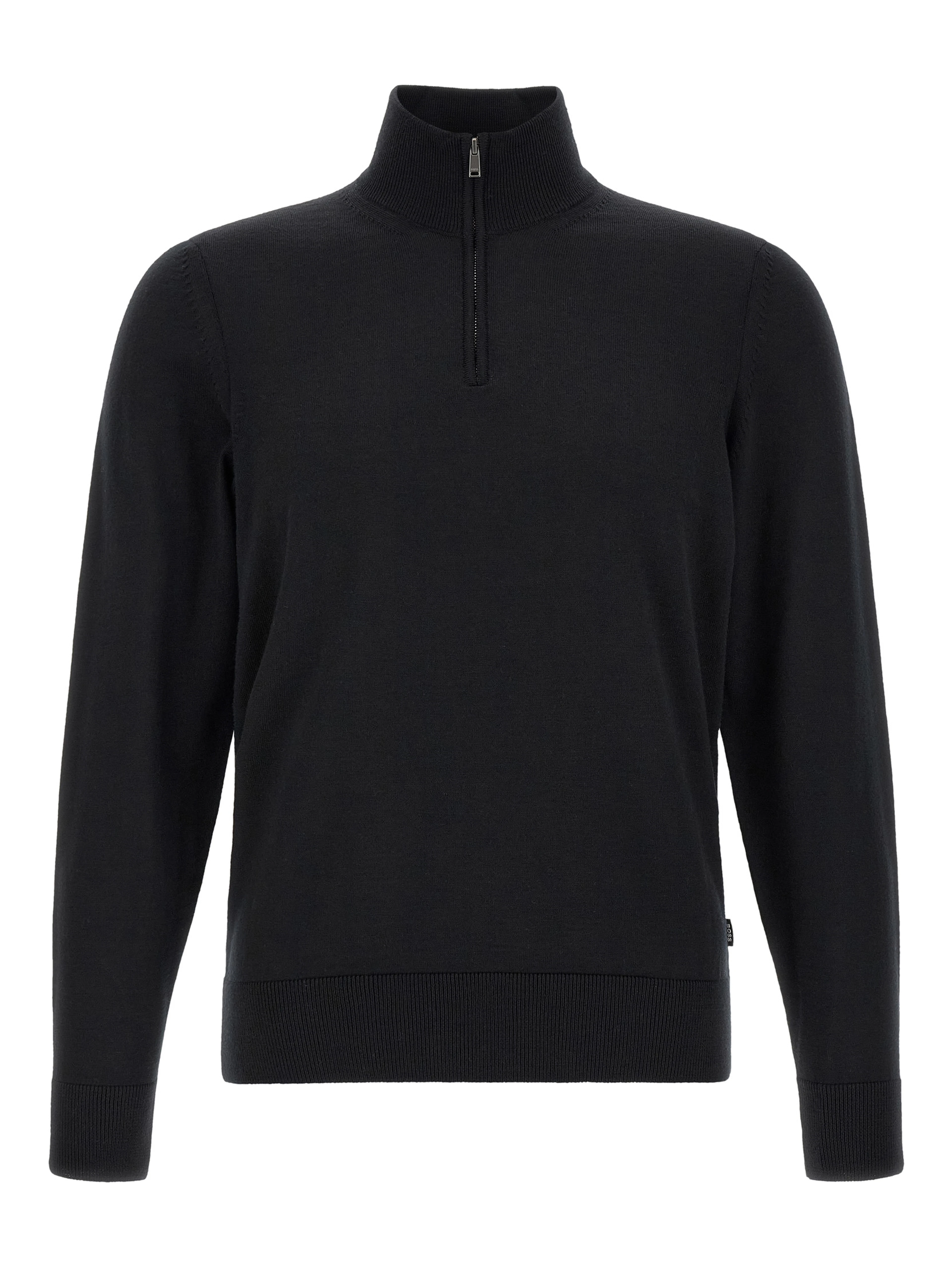 Black Virgin Wool Cardigan