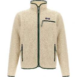 Beige Polyester Full-Length Jacket