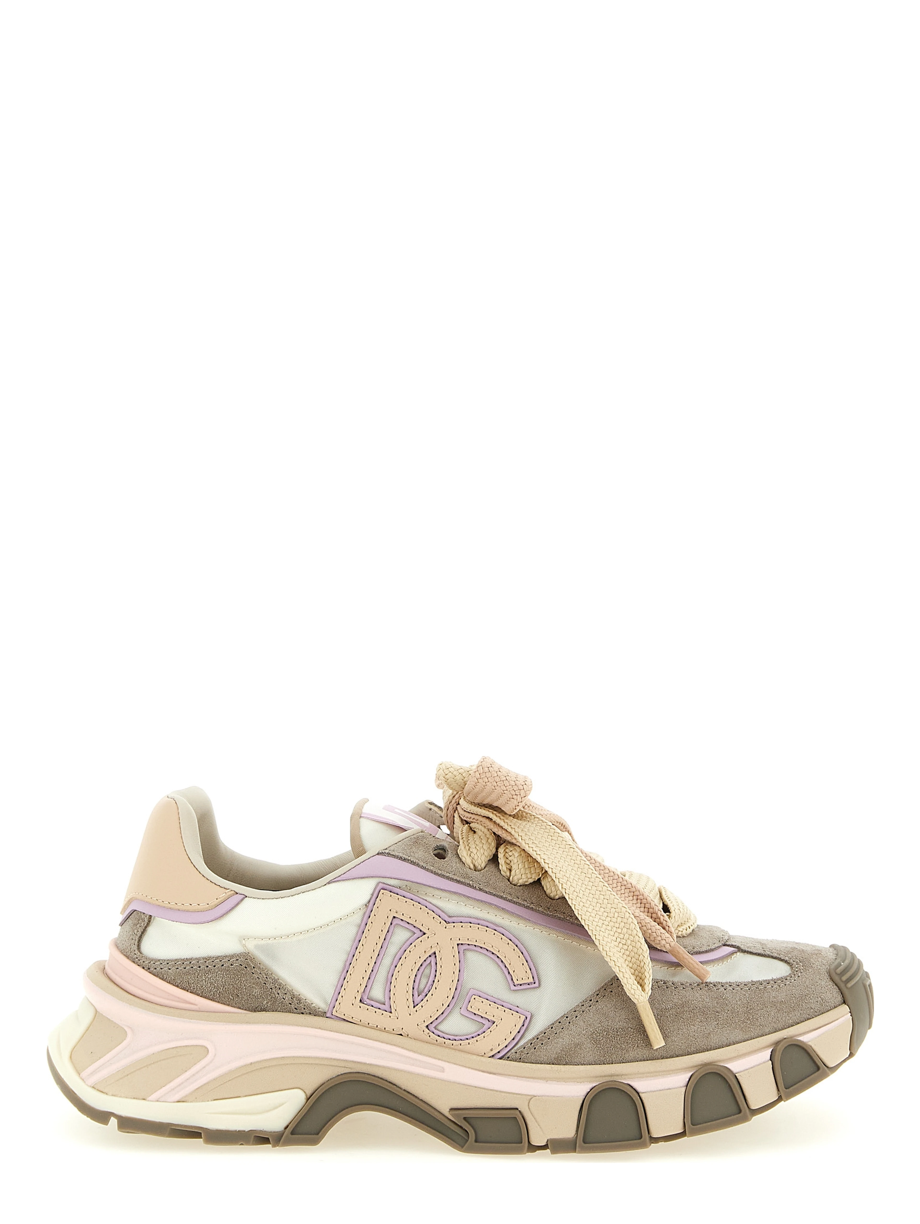 Beige Calfskin Athletic Sneakers