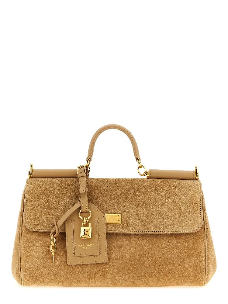 Beige Calfskin Handbag
