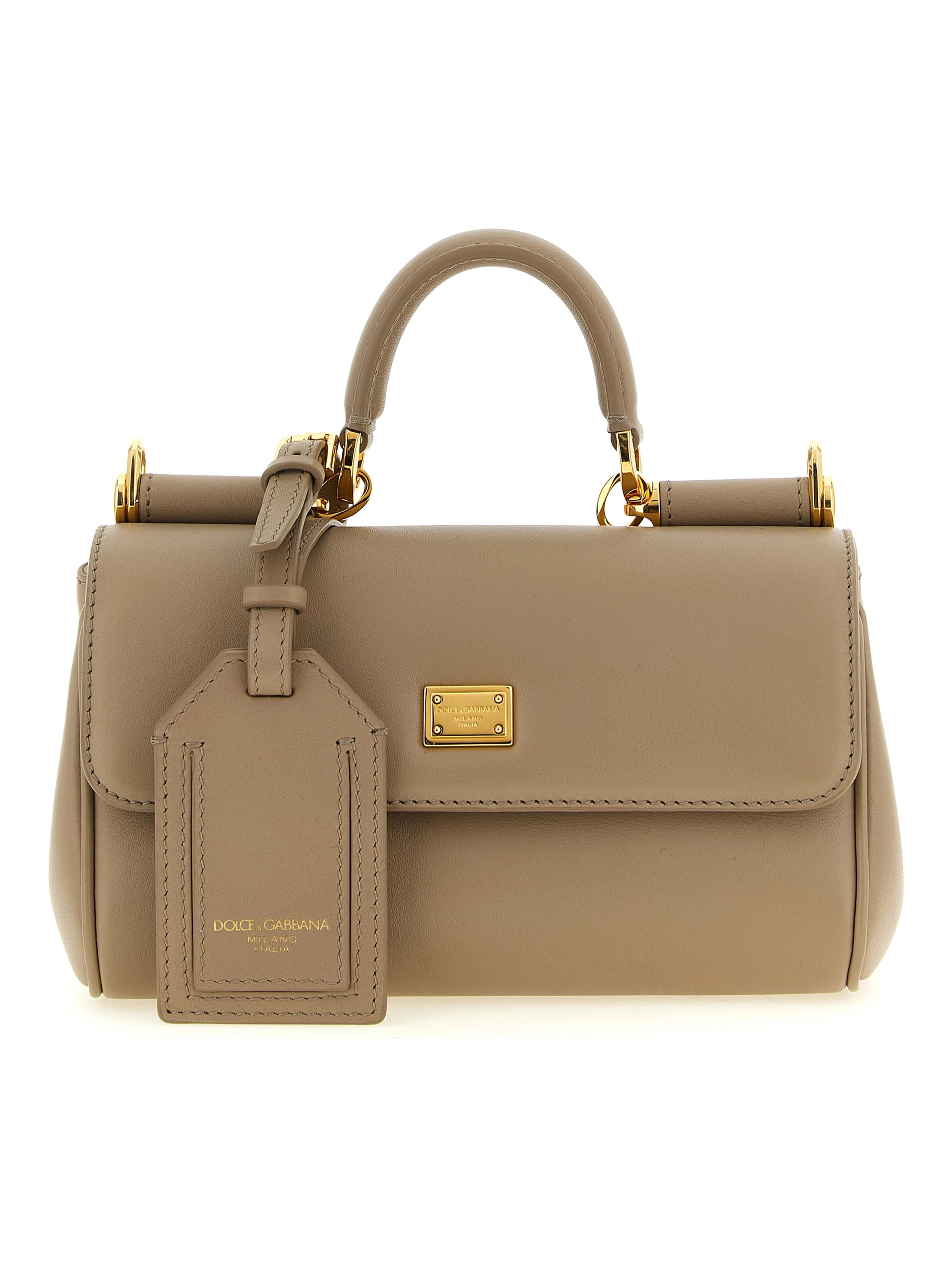 Beige Calfskin Crossbody Bag