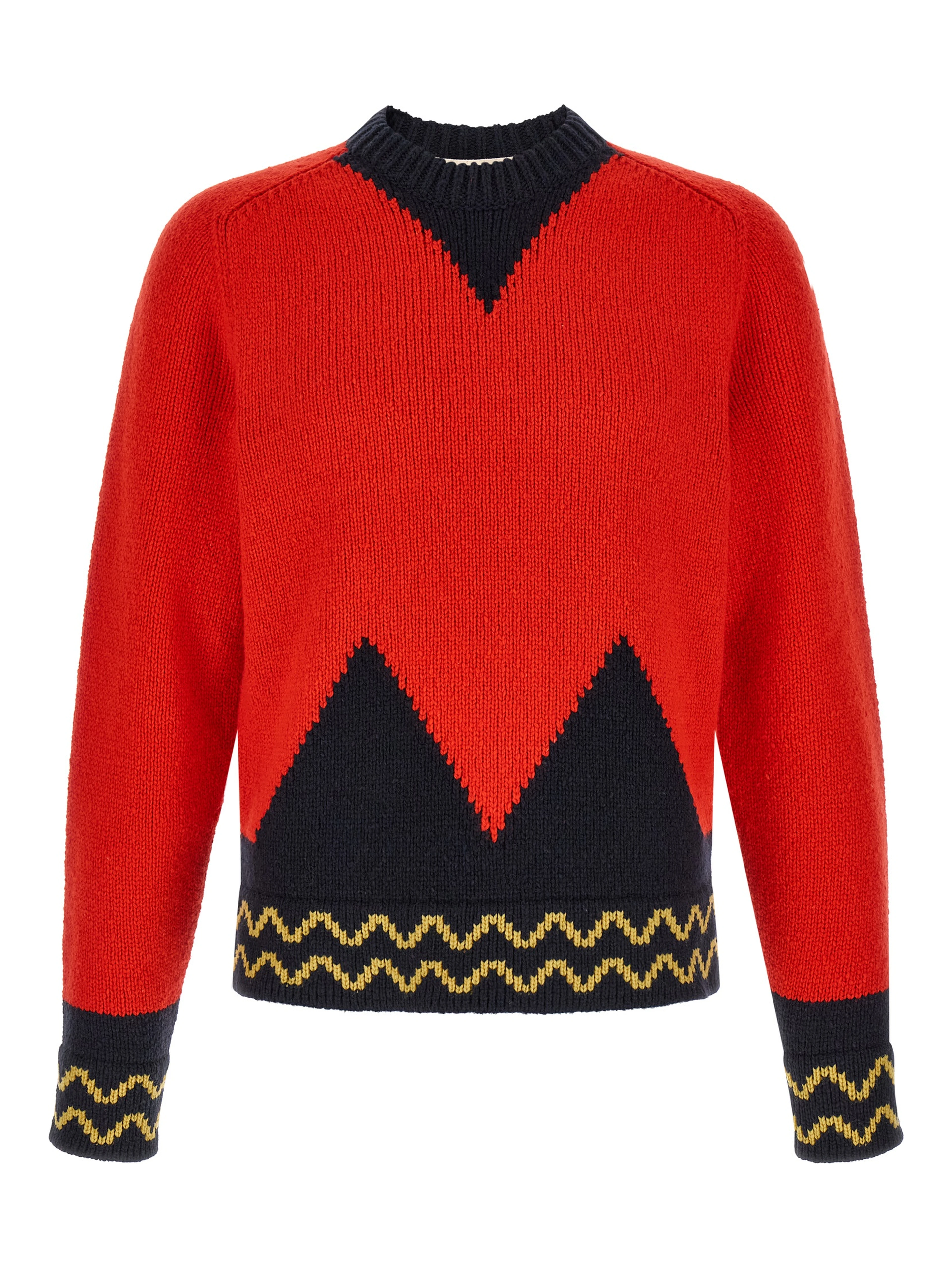 Red Wool Cardigan