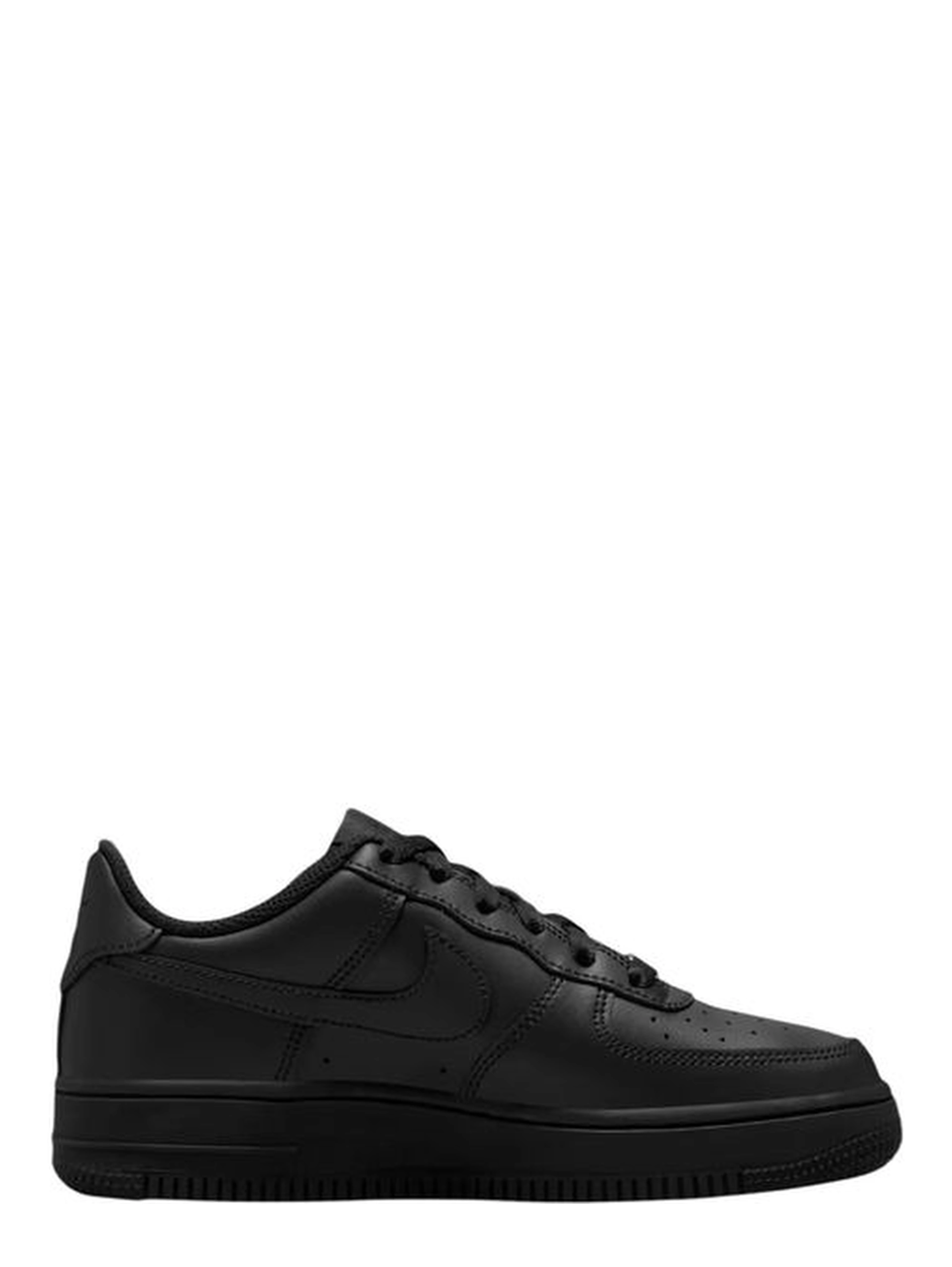 Black Leather Low Top Sneakers
