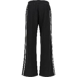 Black Polyester Joggers (Workout Pants)