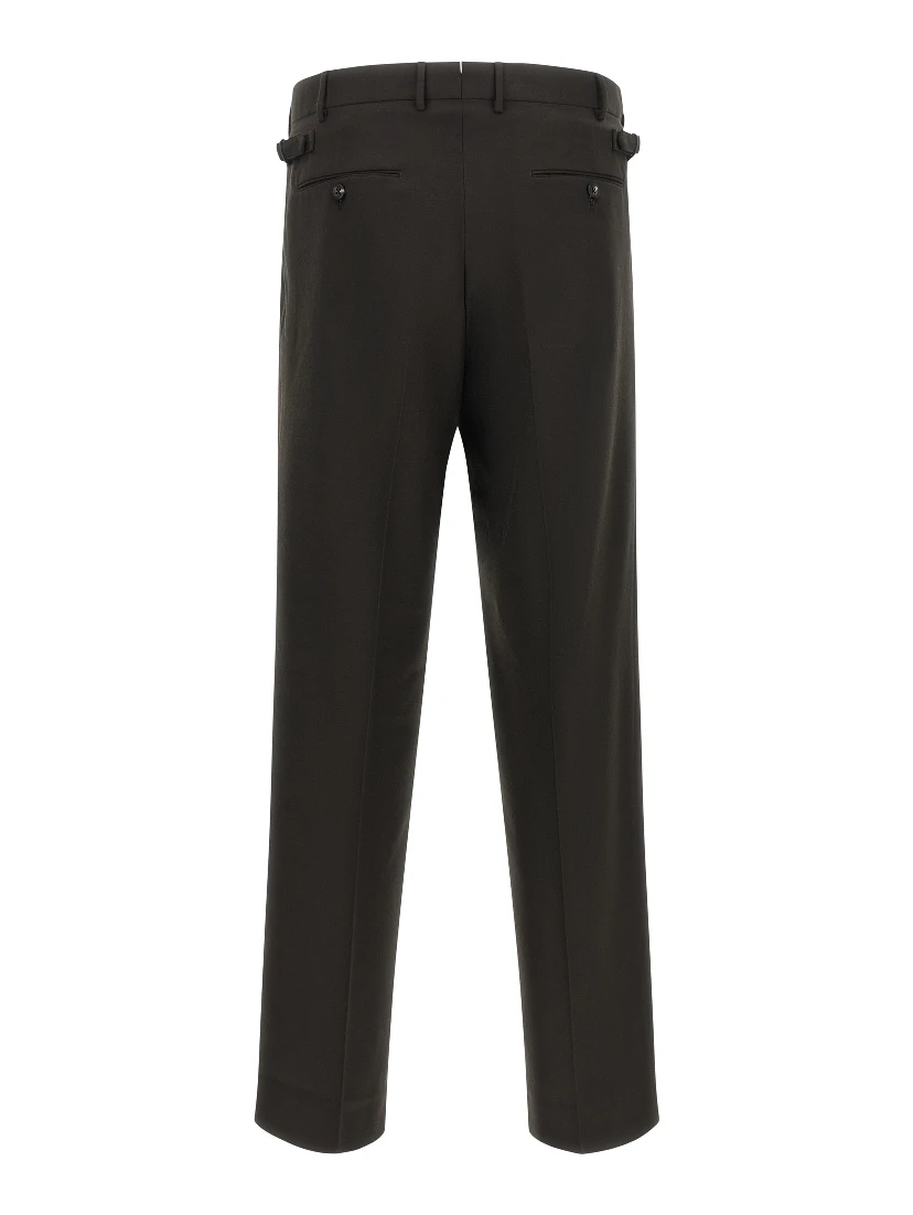 Brown Polyester Dress Pants