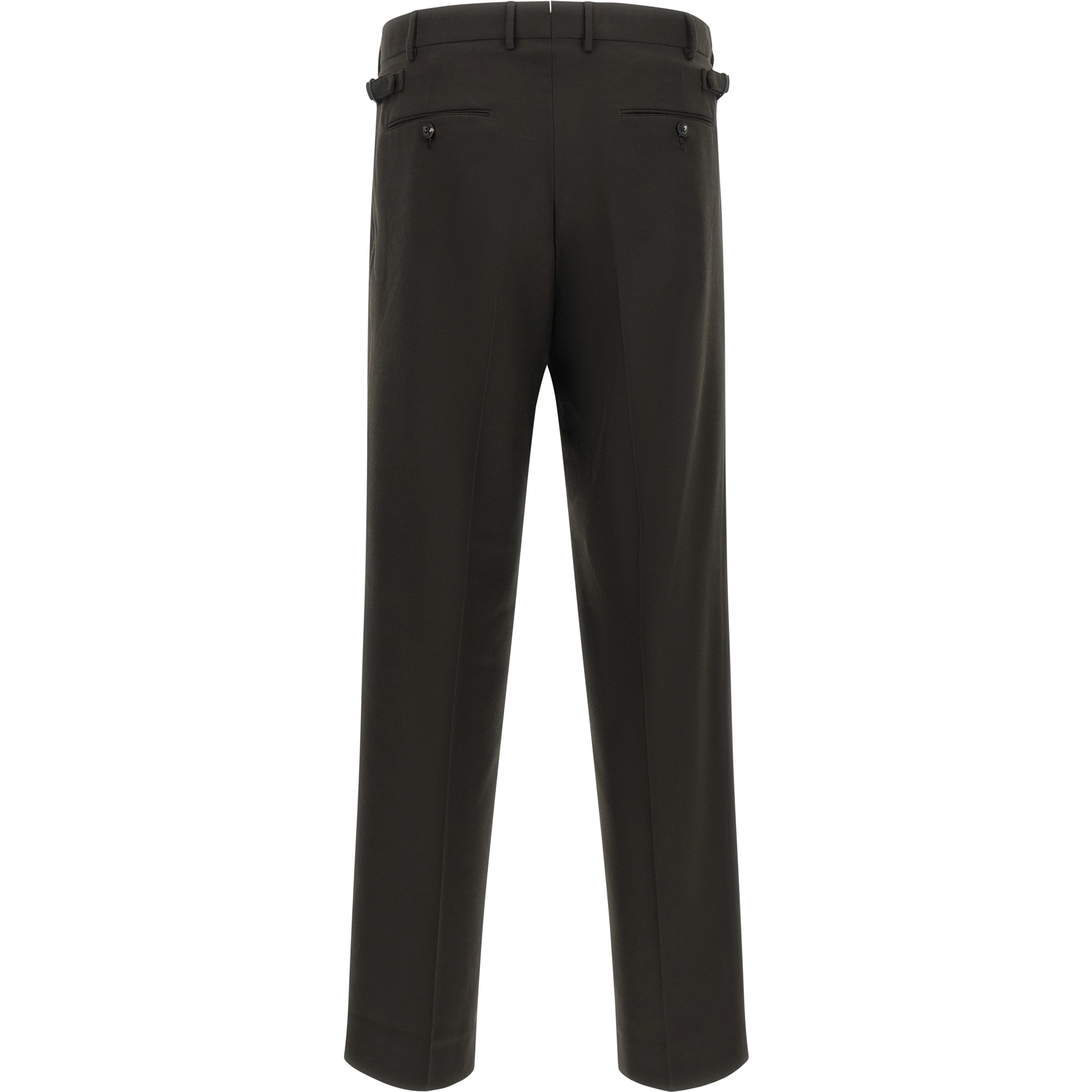 Brown Polyester Dress Pants