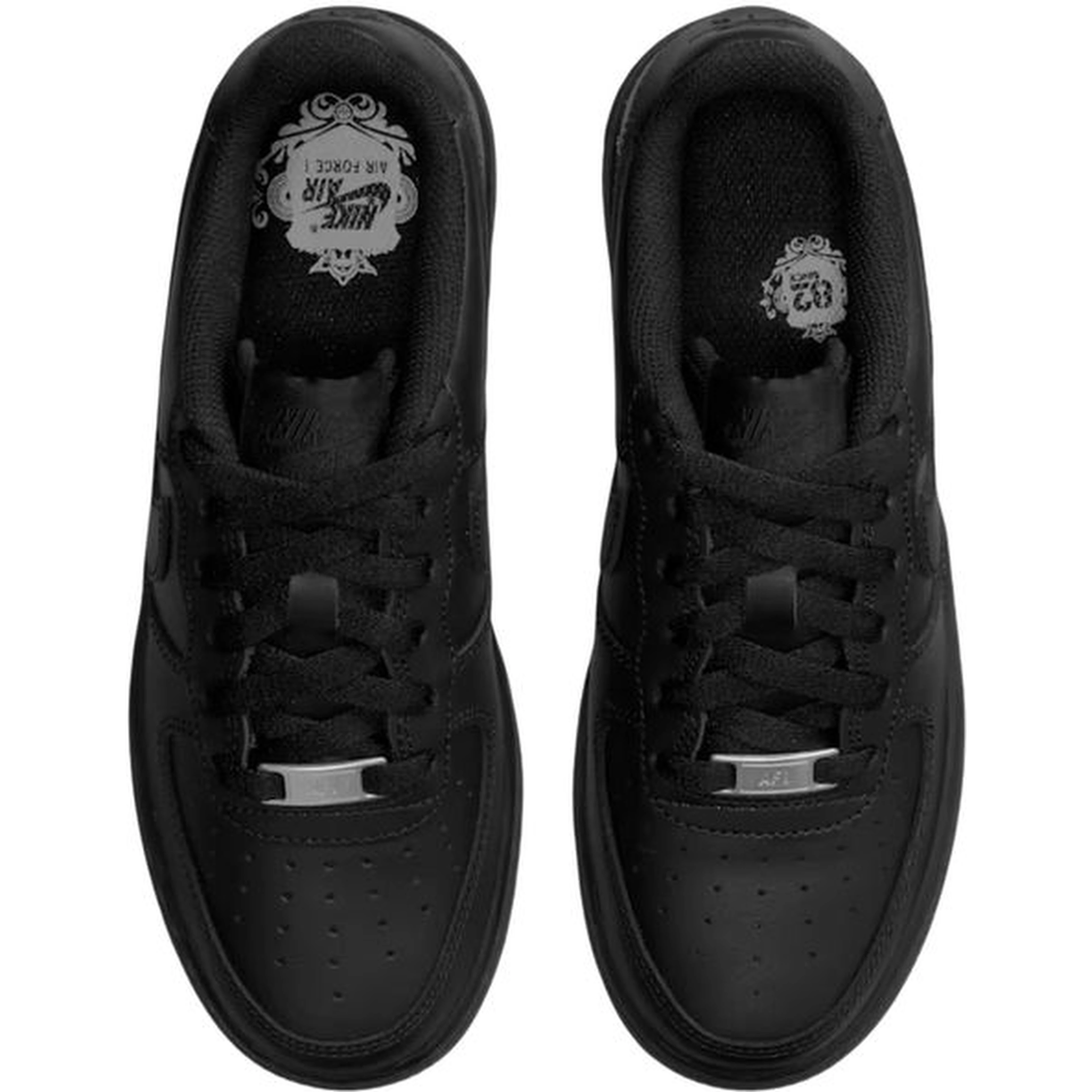 Black Leather Low Top Sneakers